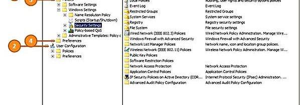 Настройки групповой политики.