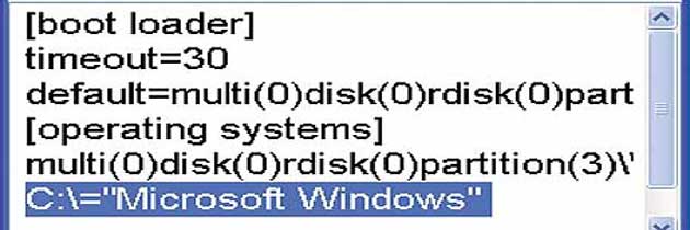 Где файл boot.ini в Windows 7?