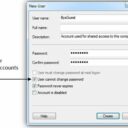 Конфигурация учетных записей стандартных пользователей