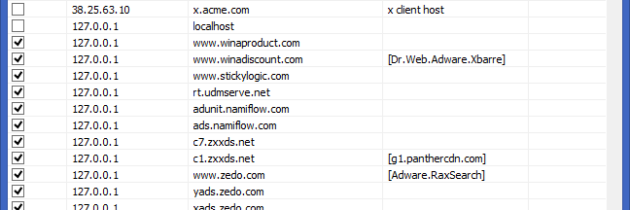 Изменение файла hosts.