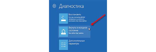 Восстановление Windows 8.1