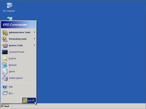 Сброс пароля Windows с помощью ERD Commander