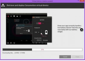 Запуск эмулятора GenyMotion
