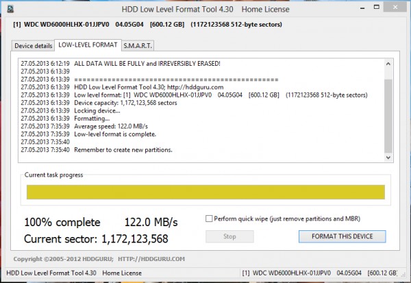конец форматирования