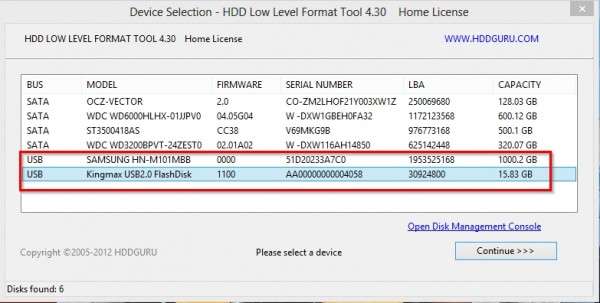 полное форматирование hdd