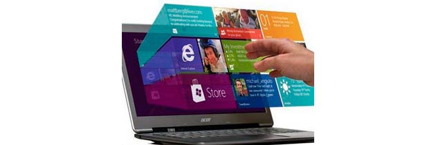 Жесты, касания и комбинации клавиш в Windows 8