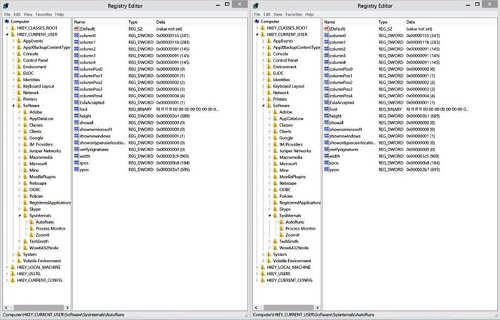 Сравнение_двух_окон_RegEdit