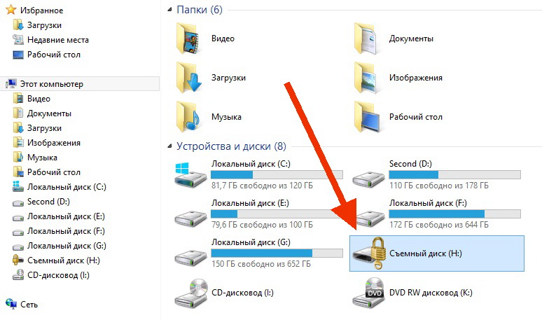 Защита флешки паролем 8