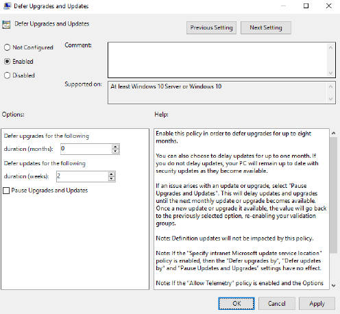 настройки-политики