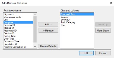 столбцы-событие