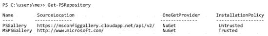 Get-PSRepository