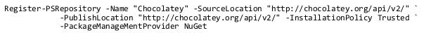Register-PSRepository