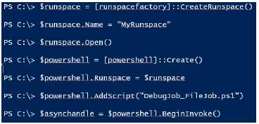 создание-Runspaces