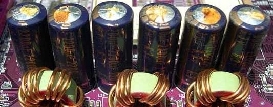 Замена конденсаторов на материнской плате