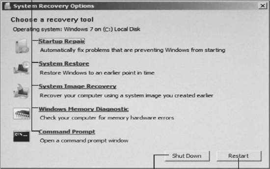 System Recovery Options