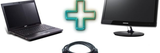 Как подключить монитор к ноутбуку?