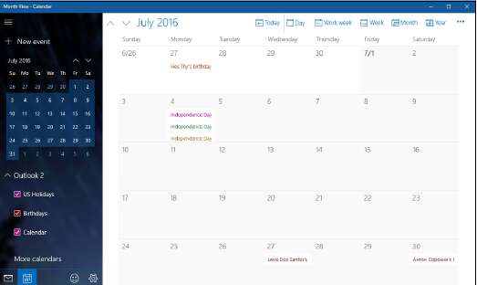 первое открытие календаря
