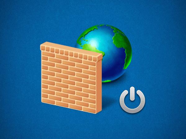 Отключить брандмауэр Windows 7