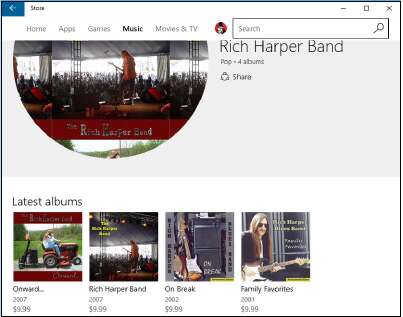 музыка магазин Windows