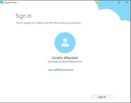 вход в систему Skype