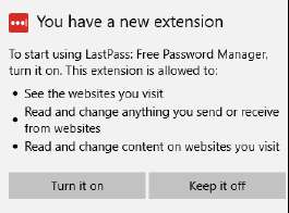 включение расширения