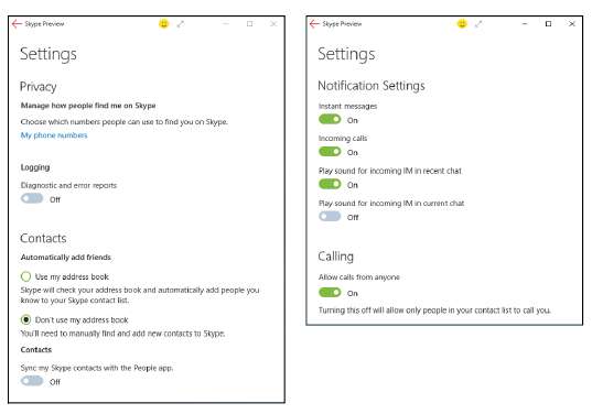 настройки уведомлений