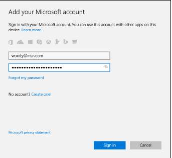 учётная запись Microsoft
