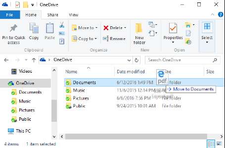 папка OneDrive в Проводнике