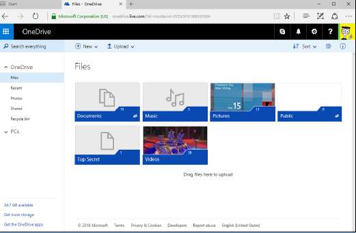 учётная запись OneDrive