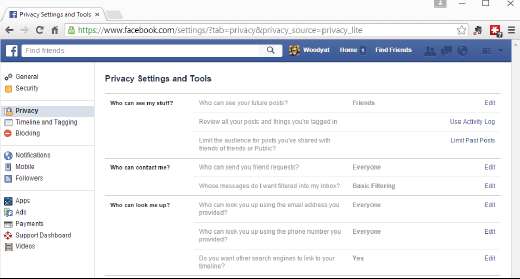 важные настройки безопасности