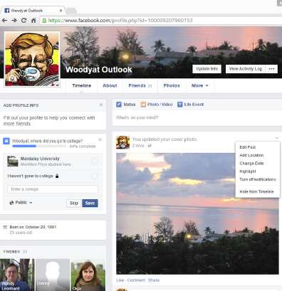 параметры Timeline