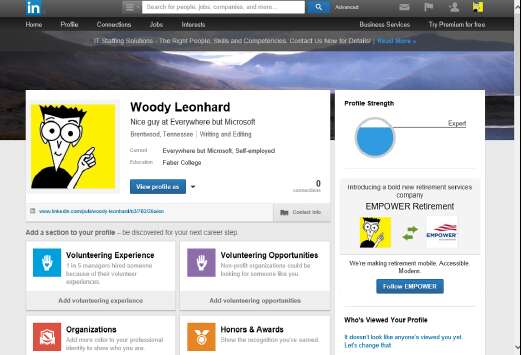 профиль LinkedIn