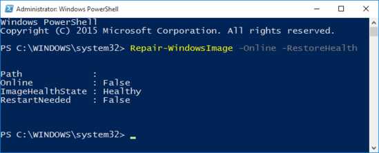 Repair-WindowsImage-Online-RestoreHealth