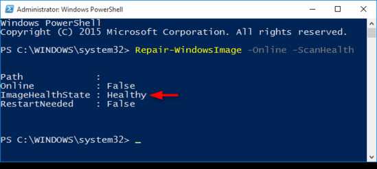 Repair-WindowsImage-Online-ScanHealth