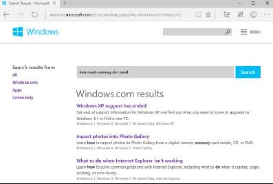 Веб-сайт справки Windows