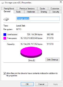 новое дисковое пространство
