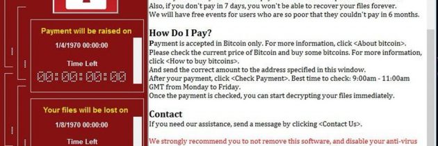 Как защититься от трояна-шифровальщика WannaCry?