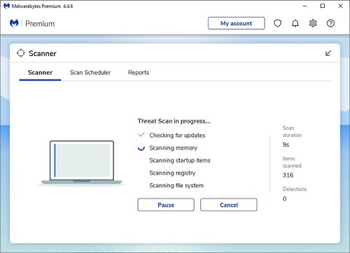 Malwarebytes_сканирование