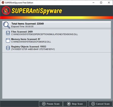 SUPERAntiSpyware_сканирование