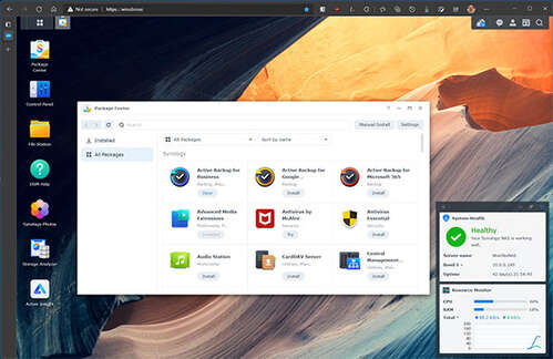 интерфейс_SynologyNAS