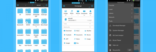 File Manager ES — удобный файловый менеджер для Android
