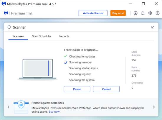сканирование_Malwarebytes