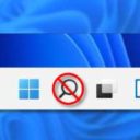 Как скрыть кнопку поиска на панели задач
