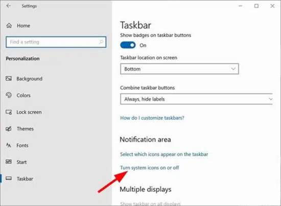 включить_системные_значки