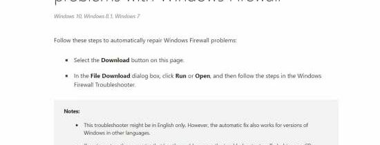 Не получается включить брандмауэр Windows