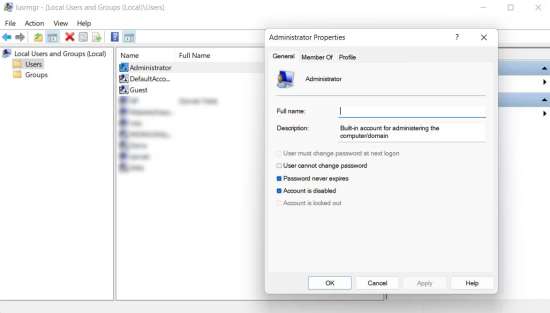 включить_учетную_запись